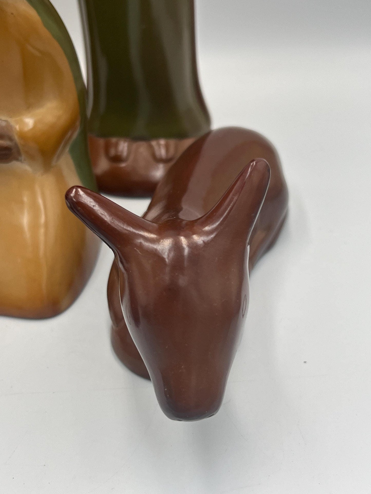 Chulucanas Elongated Style Nativity Set/7 pieces - Jesus - Mary - Joseph - Lamb - Wise Men