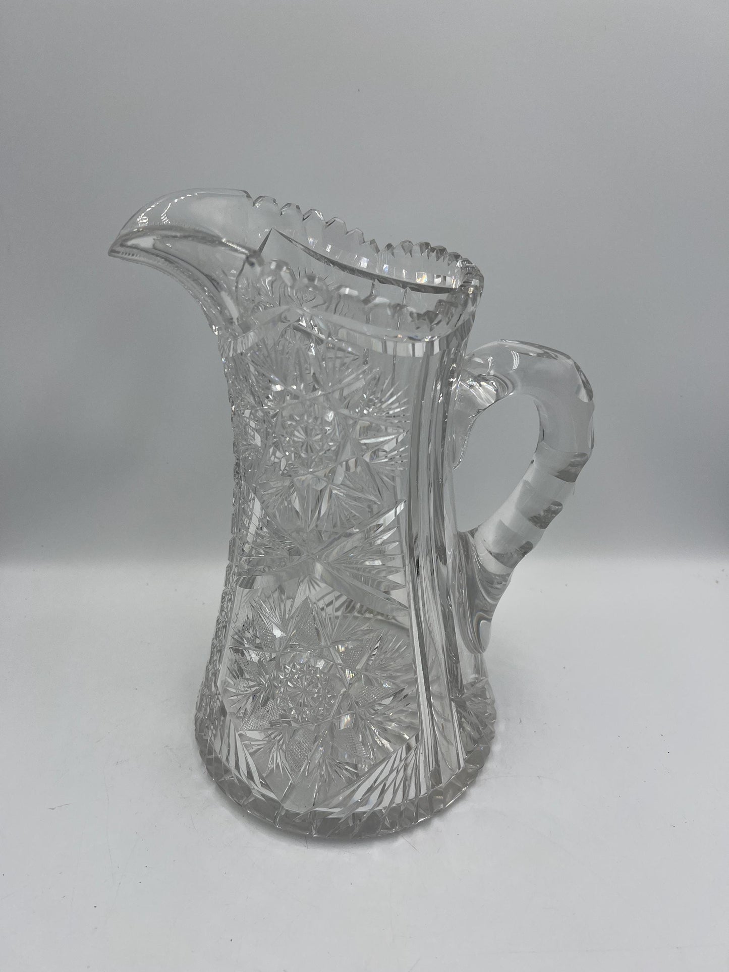 Antique American Brilliant Period (ABP) Cut Glass Pitcher