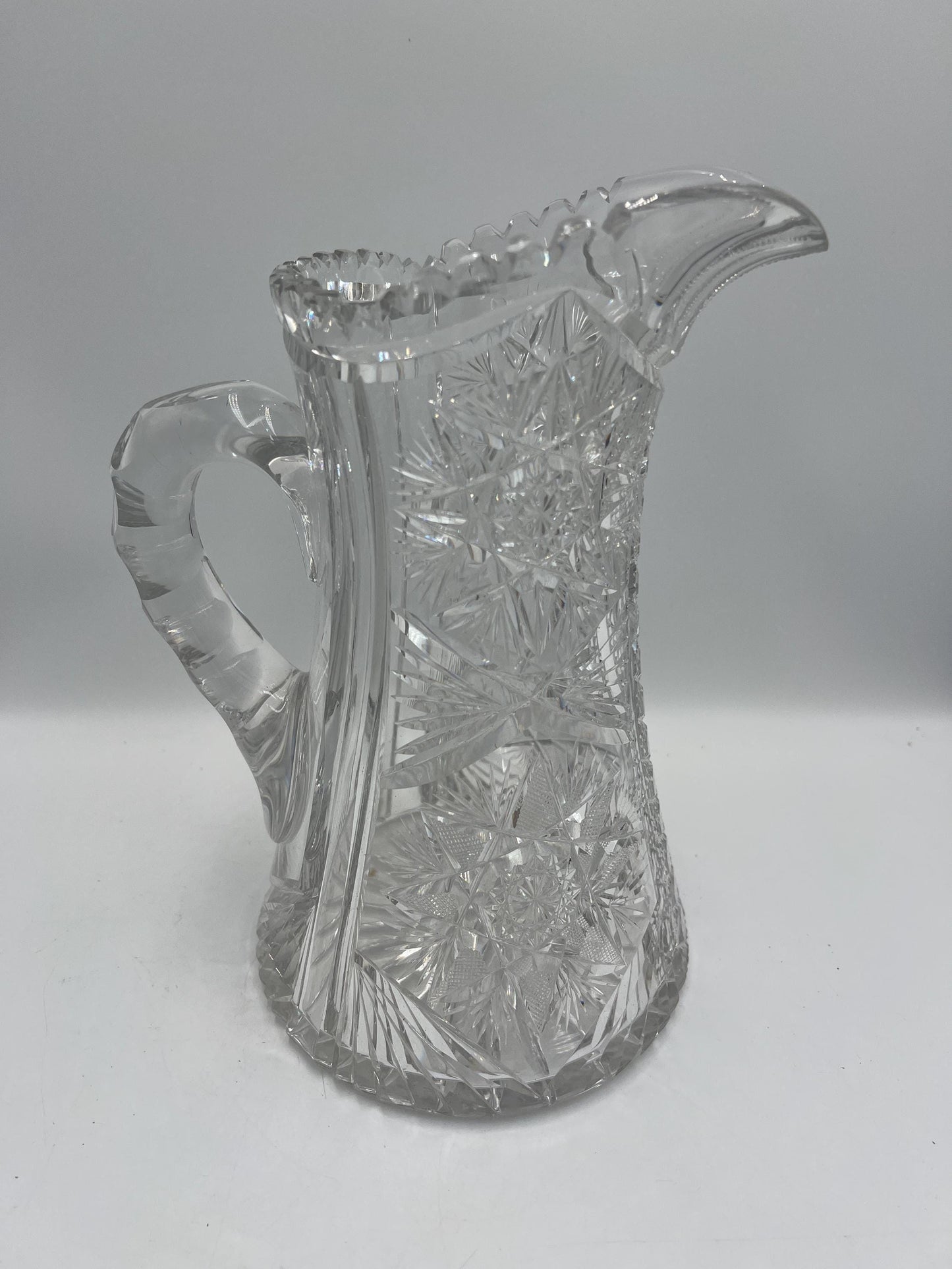 Antique American Brilliant Period (ABP) Cut Glass Pitcher