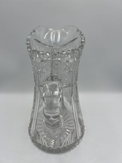 Antique American Brilliant Period (ABP) Cut Glass Pitcher