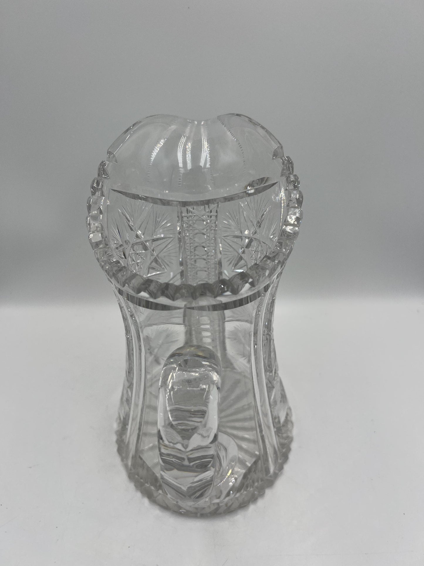 Antique American Brilliant Period (ABP) Cut Glass Pitcher