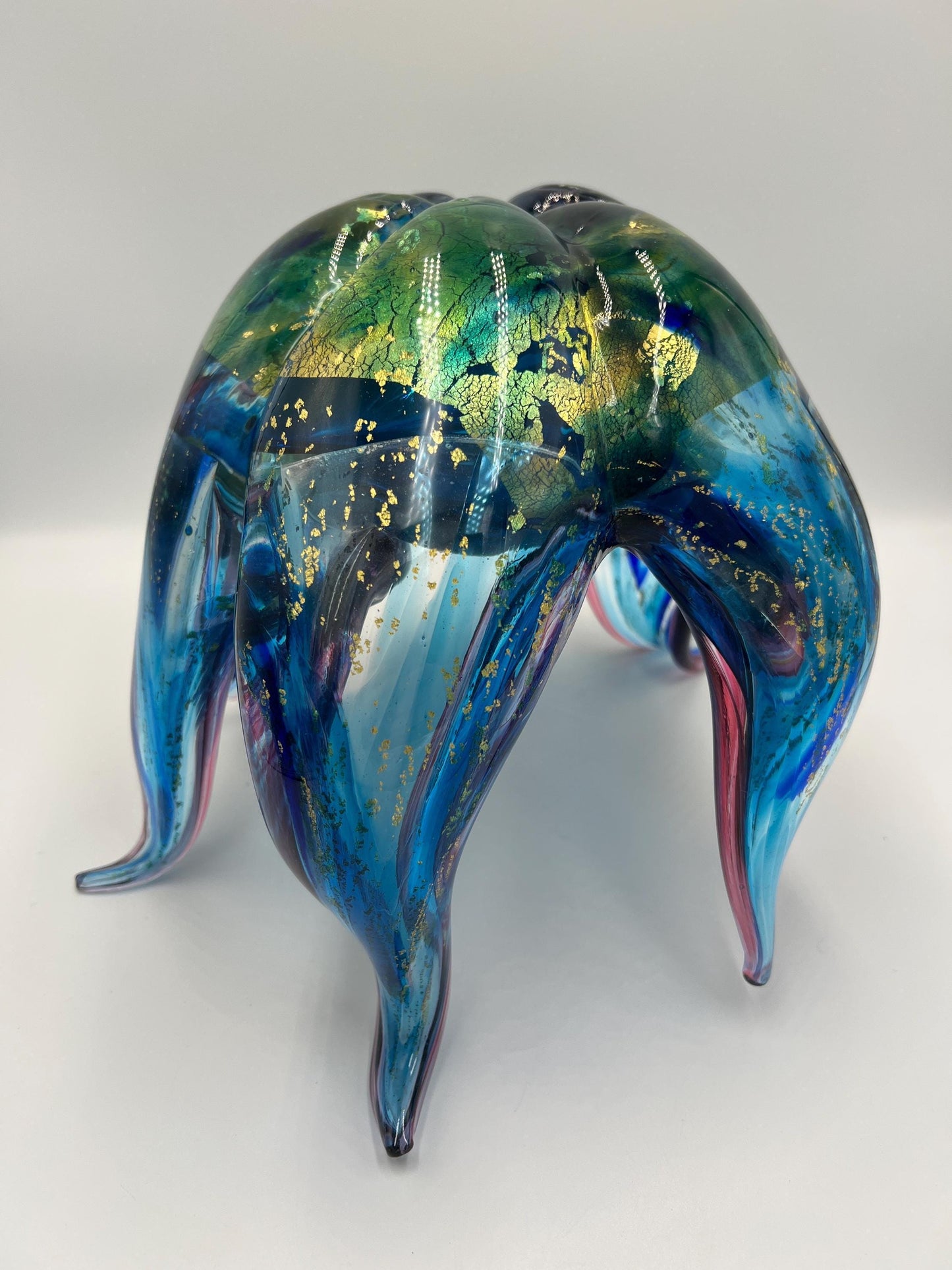 Jelly Fish Glass Sculpture One of a Kind Original by Catherine Rahn