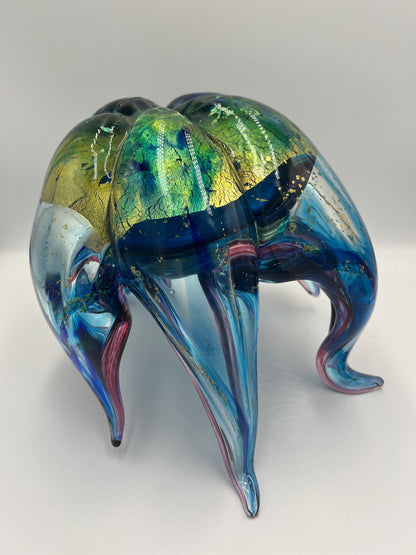 Jelly Fish Glass Sculpture One of a Kind Original by Catherine Rahn