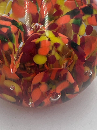 Art Glass Paperweight, signed Kerry Zimmerman 2008