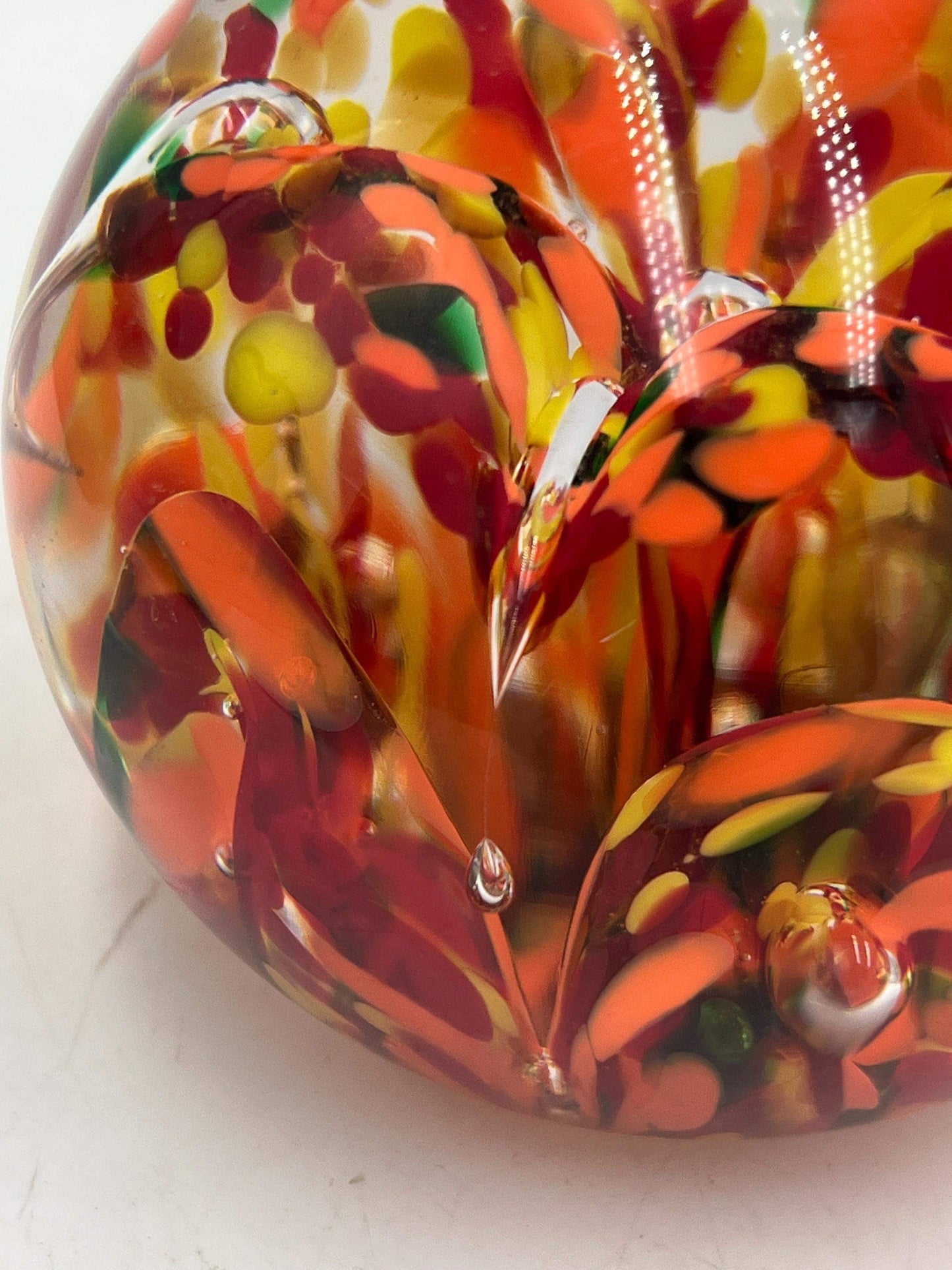 Art Glass Paperweight, signed Kerry Zimmerman 2008