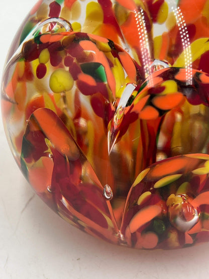 Art Glass Paperweight, signed Kerry Zimmerman 2008