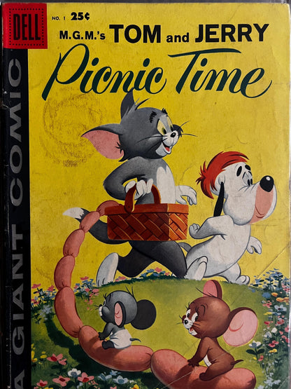 12-Comic Silver and Bronze Age CARTOON Lot! - Disney, Looney Tunes, Popeye, Harvey, Tom & Jerry #1!
