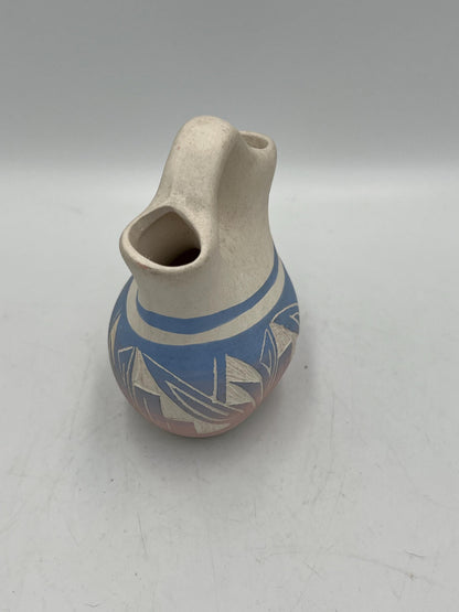 Ute Mountain Wedding Vase: Signed Padilla Pottery, Pastel Colors