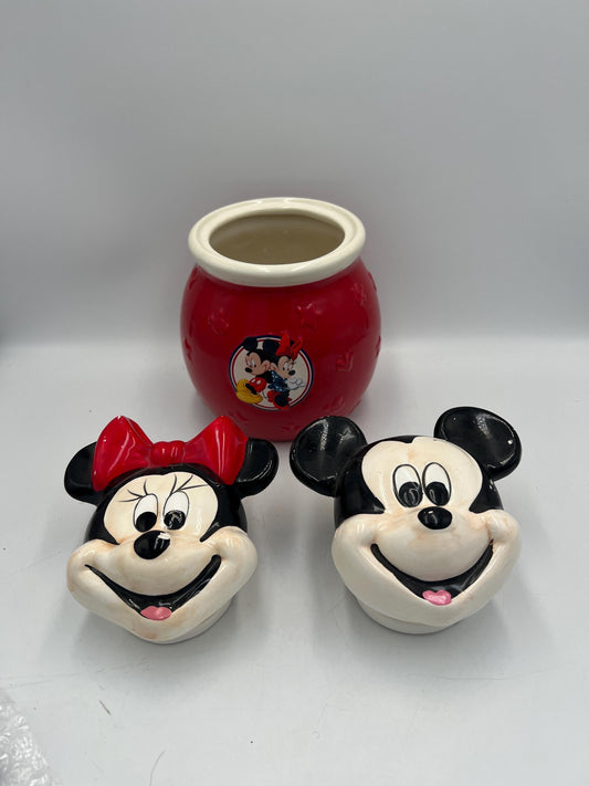 Mickey Mouse Cookie Jar Without Original Lid