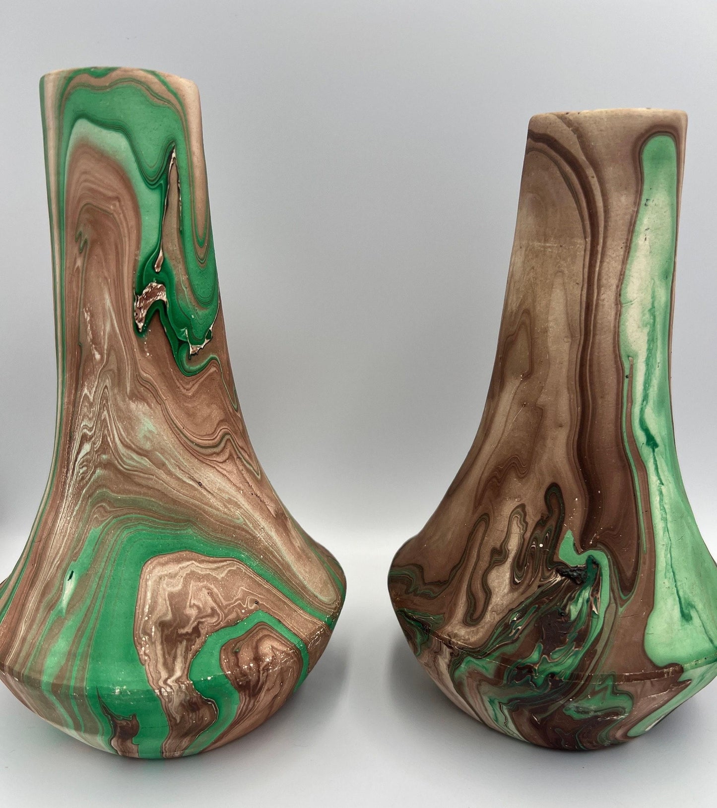 Royal Gorge Inspired Clay Pottery Vases - Scenic RR and Cody, WY Design - Unique Handmade Decor