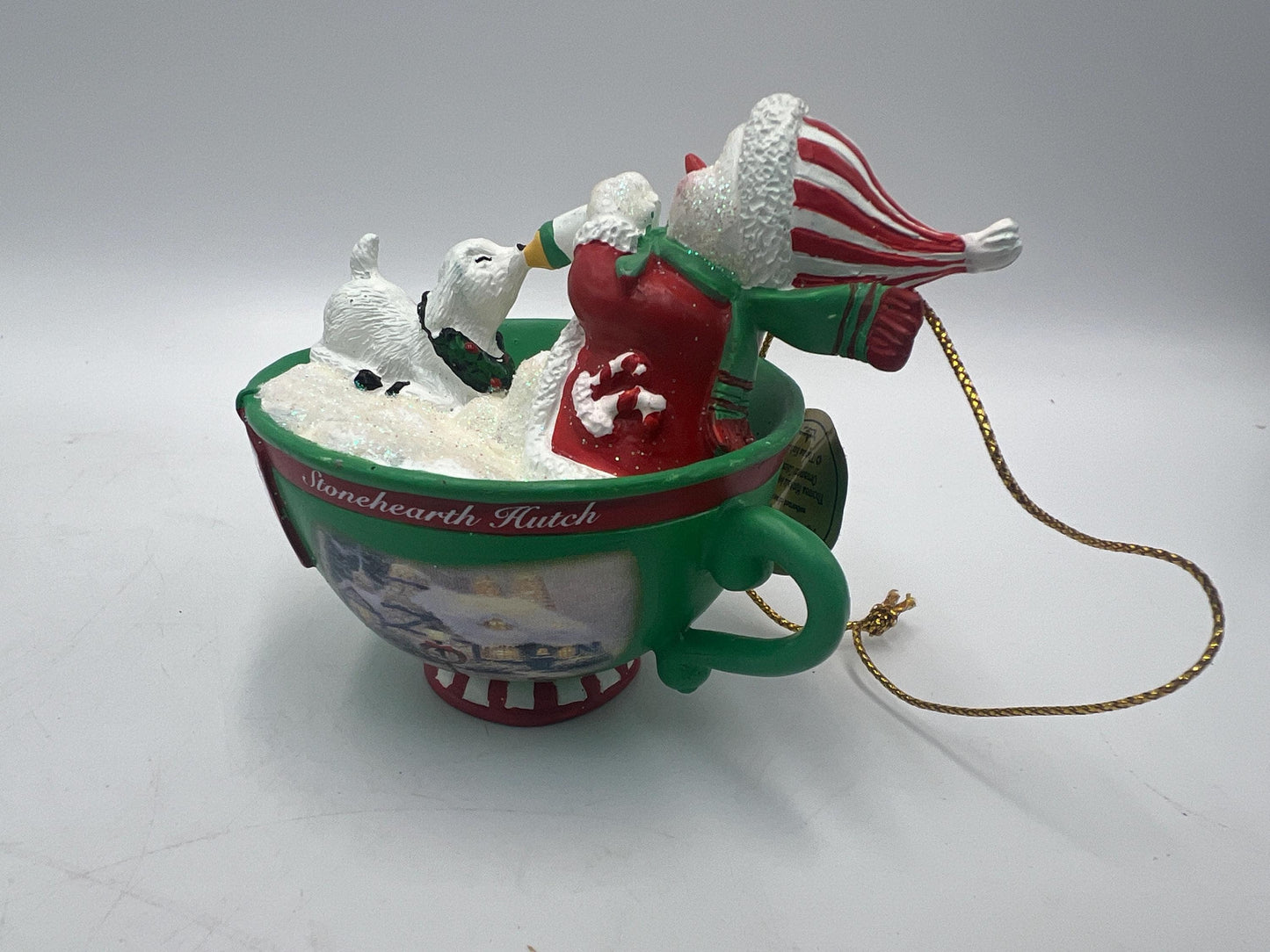 Thomas Kinkade Ornaments "Sweet Teas" Sets Snowmen in Teacups