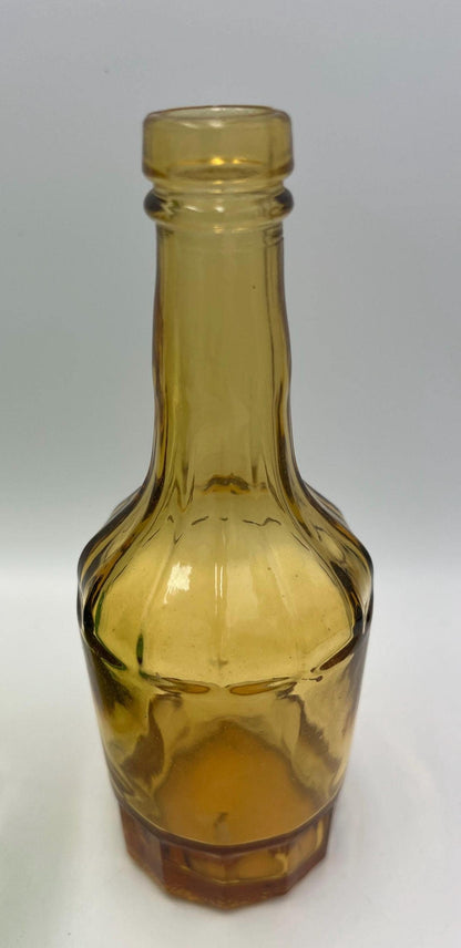 Vintage Glass - Green Glass - Amber Glass -  FTD Green Goblet - 1970s Elegance