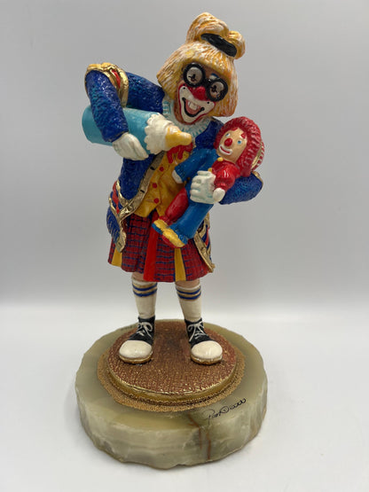Ron Lee Clown Statue - Signed, Numbered, Onyx Base