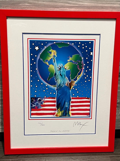Peter Max, Peace on Earth, Limited Edition Serigraph