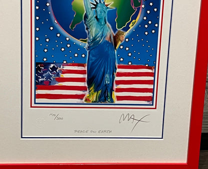 Peter Max, Peace on Earth, Limited Edition Serigraph