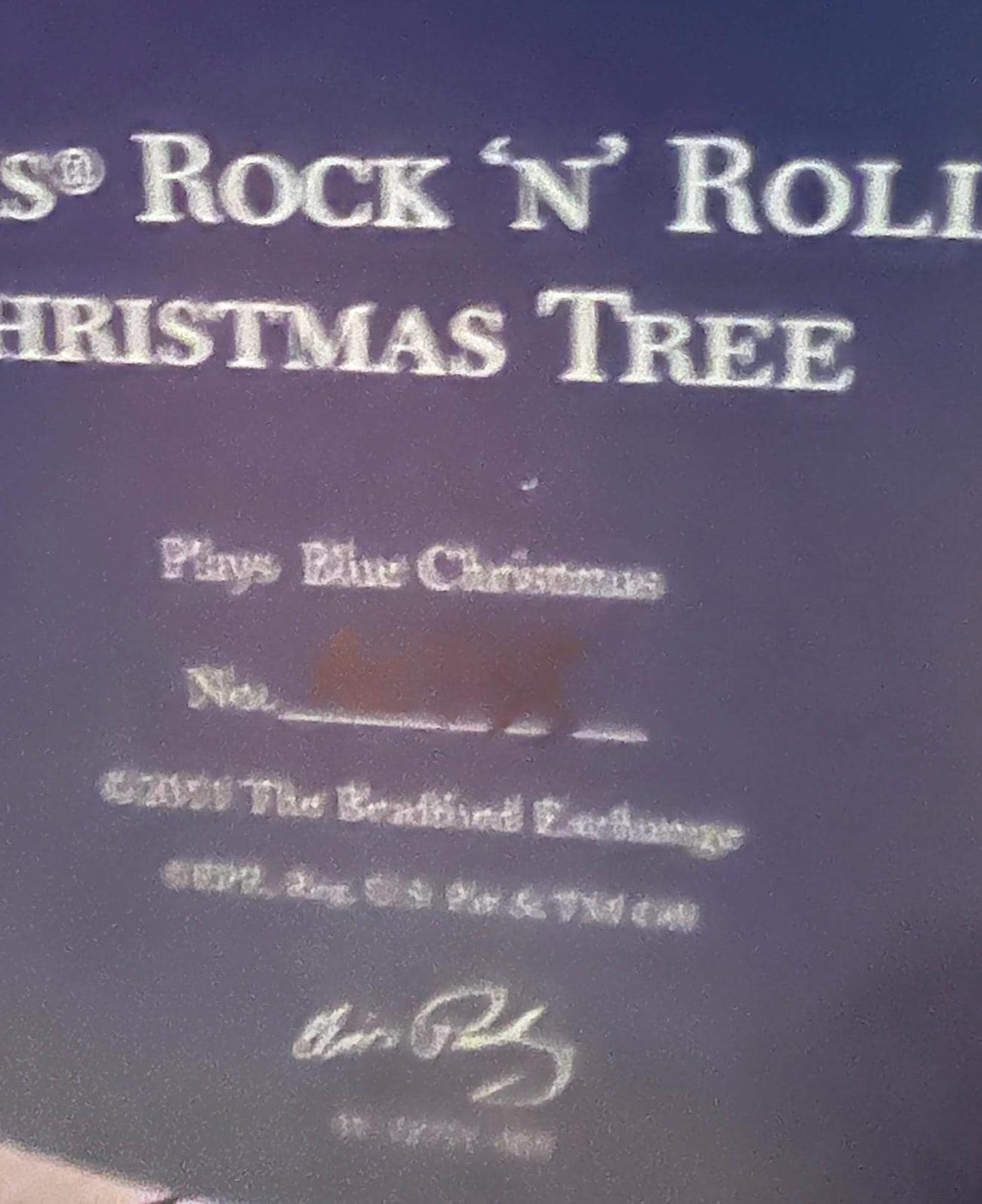 Bradford Exchange Elvis Rock n Roll Christmas Tree