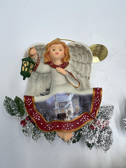 Winter Bleasing Angels Thomas Kinkade Set of 3