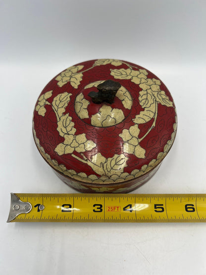 Foo Dog Jewelry Box - Small Ceramic Trinket Holder