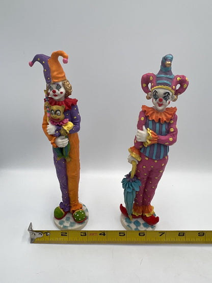 Vintage Clown Figurine Collection – Lefton, Enesco, Annette Little (1977) and More | Porcelain & Ceramic Circus Clowns | Sold Individually