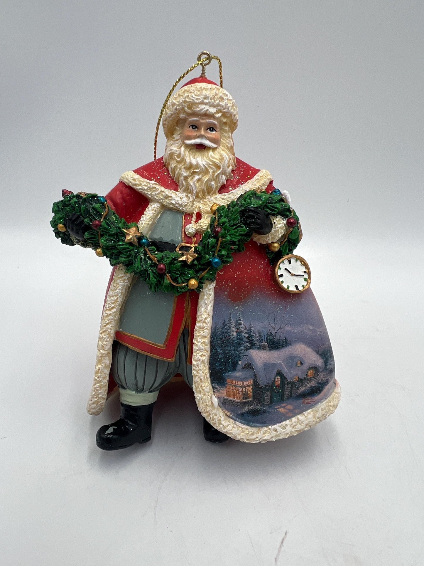 Thomas Kinkade Santa Ornaments, Collections 11, 15, 35, 37