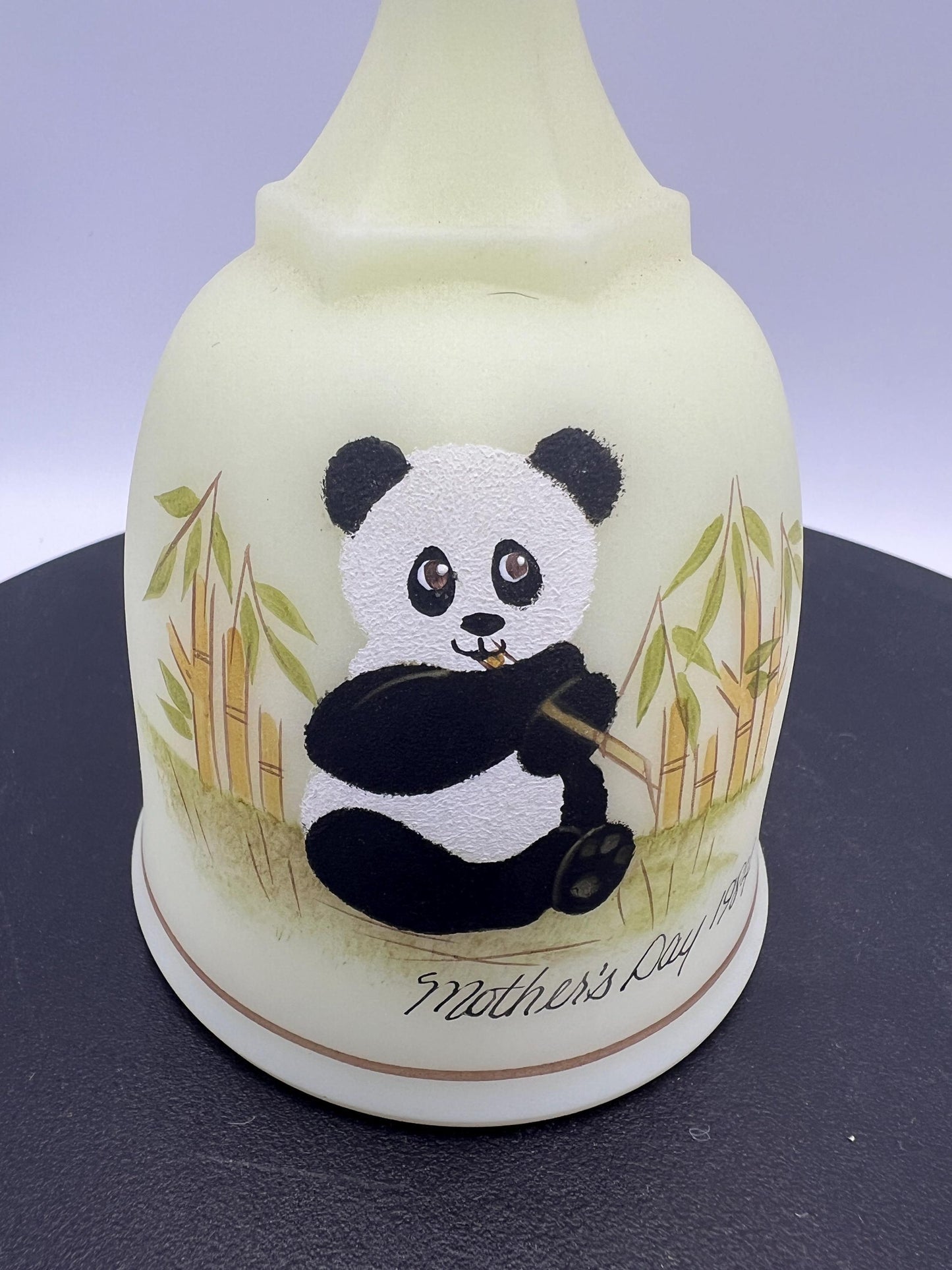 Fenton Mother's Day Bells Custard Glass GLOWS - Your Choice