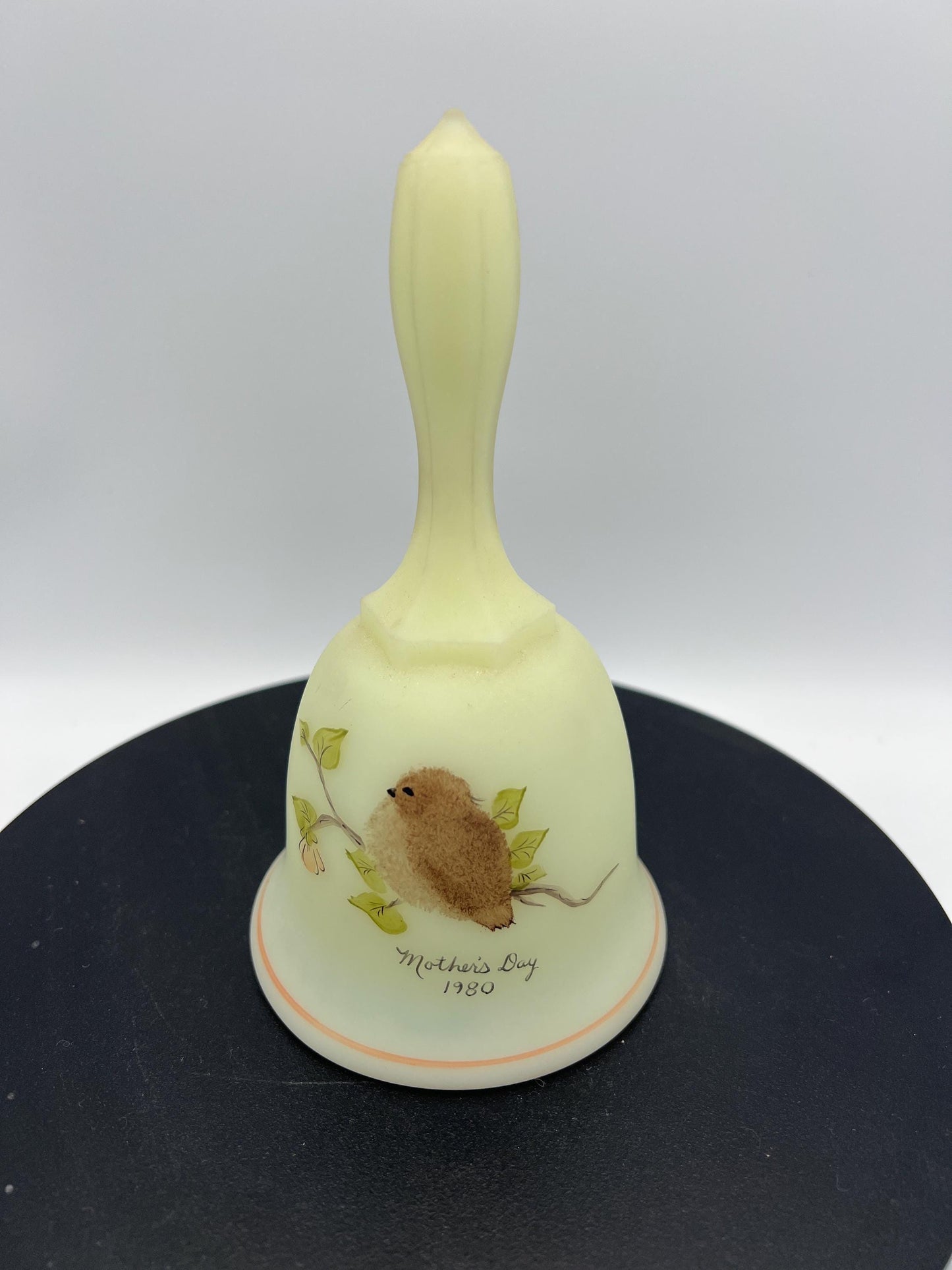 Fenton Mother's Day Bells Custard Glass GLOWS - Your Choice