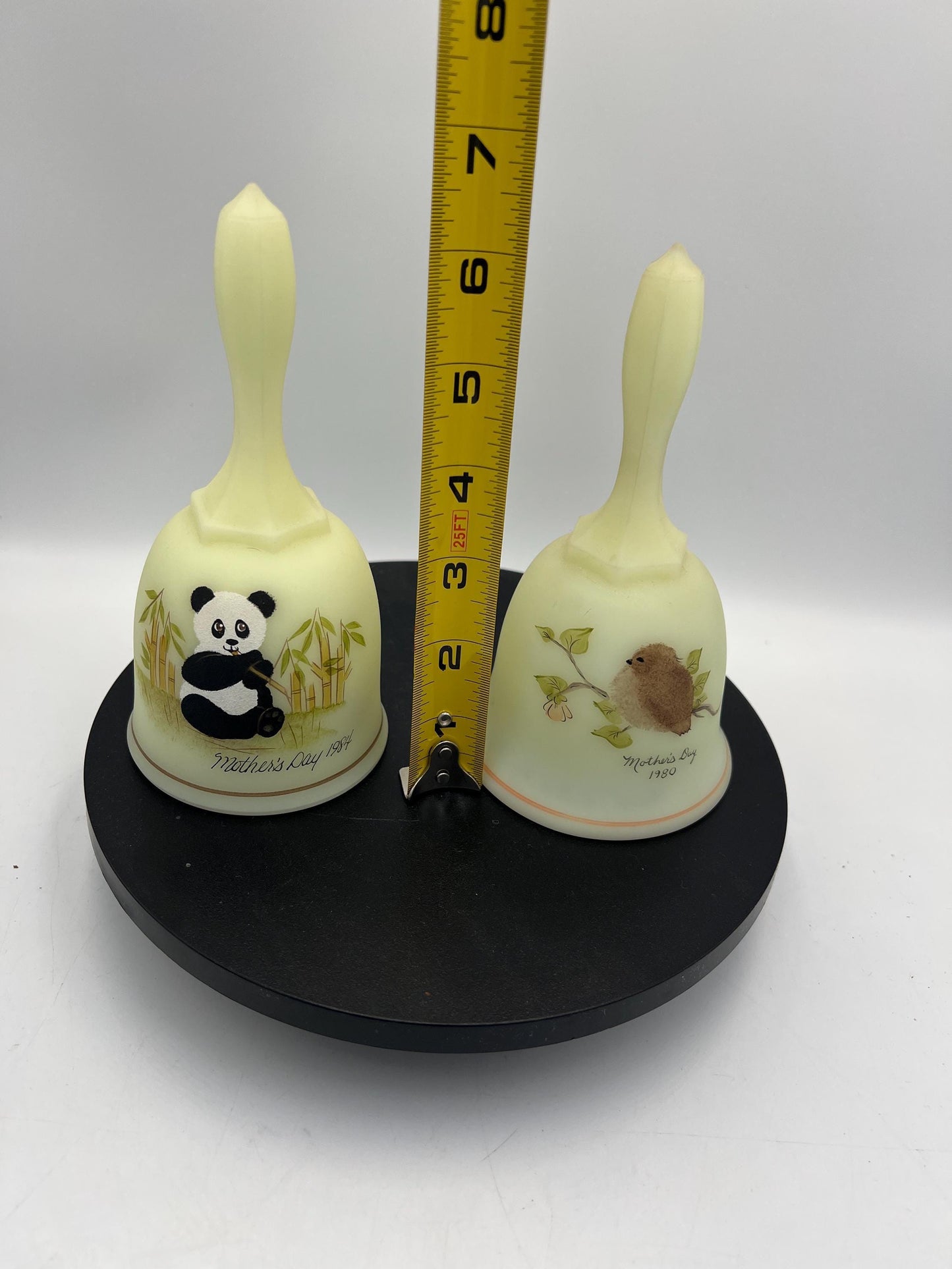 Fenton Mother's Day Bells Custard Glass GLOWS - Your Choice