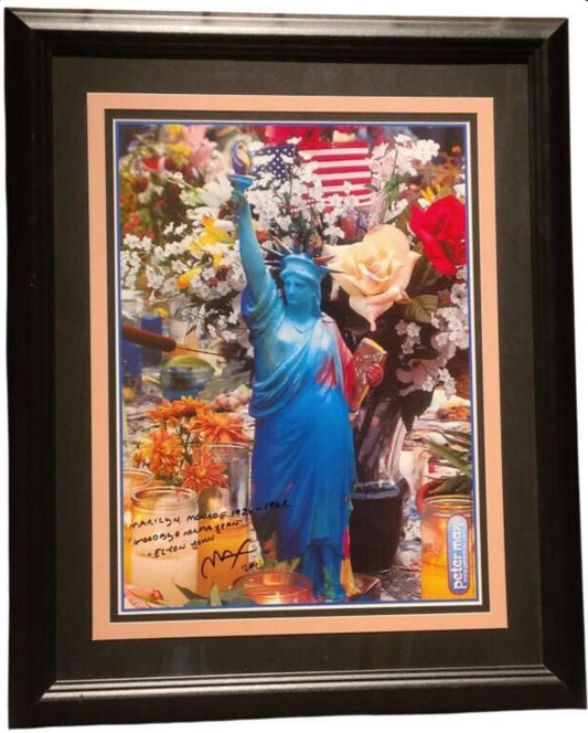 Peter Max, Land of Free Home of Brave Print with RARE Dedication