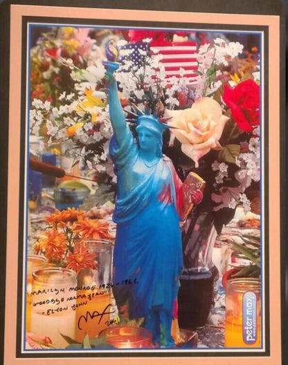 Peter Max, Land of Free Home of Brave Print with RARE Dedication
