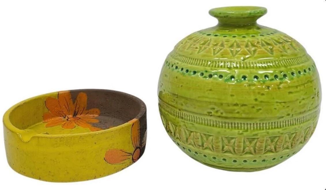 Mid Century Modern Aldo Londi Bitossi Pottery Pieces