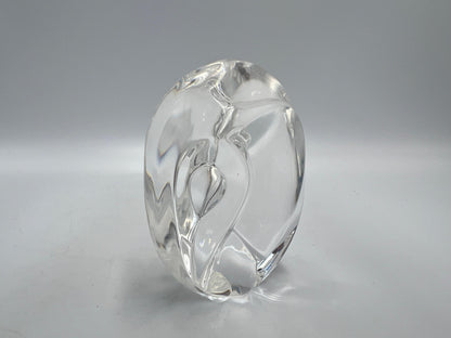 Rare Steuben Glass Elephant Hand Cooler - Signed Art Glass Paperweight