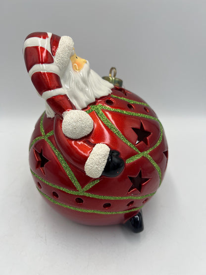 Frosty Snowman or Santa Luminary: Multicolor Flameless