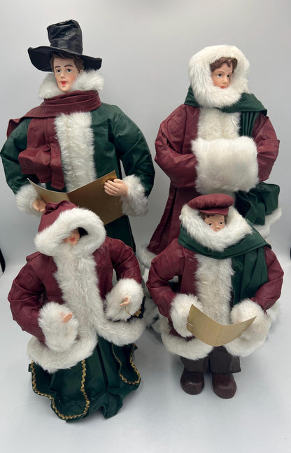 Clothtique Possible Dreams Lot of 4 Christmas Carolers