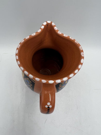 Vintage Folk Art Keralit Czech Peasant Hand-Painted Pottery