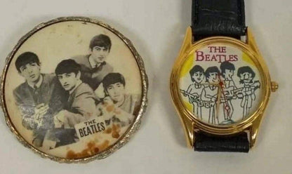 Beatles Wrist Watch and Broch Pin - Sold individually