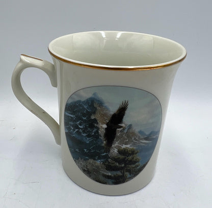 Lenox Eagle Conservation Collection 1994 Complete Mug Set of 4