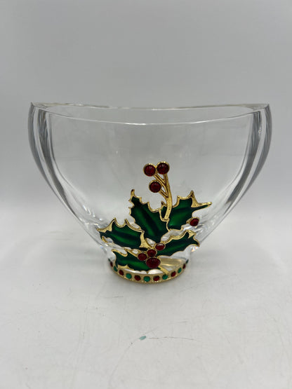 Art Glass - Mikasa Dish - Jonal Hershey Kiss - Holiday Teleflora Dish - Snowflake - Zinnia Petal - Cube
