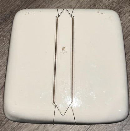 Sascha Brastoff Horse Plate: Mid Century Ceramic - Large Square Charger