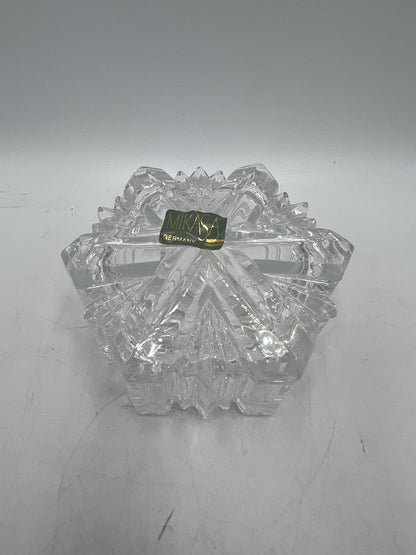 Art Glass - Mikasa Dish - Jonal Hershey Kiss - Holiday Teleflora Dish - Snowflake - Zinnia Petal - Cube