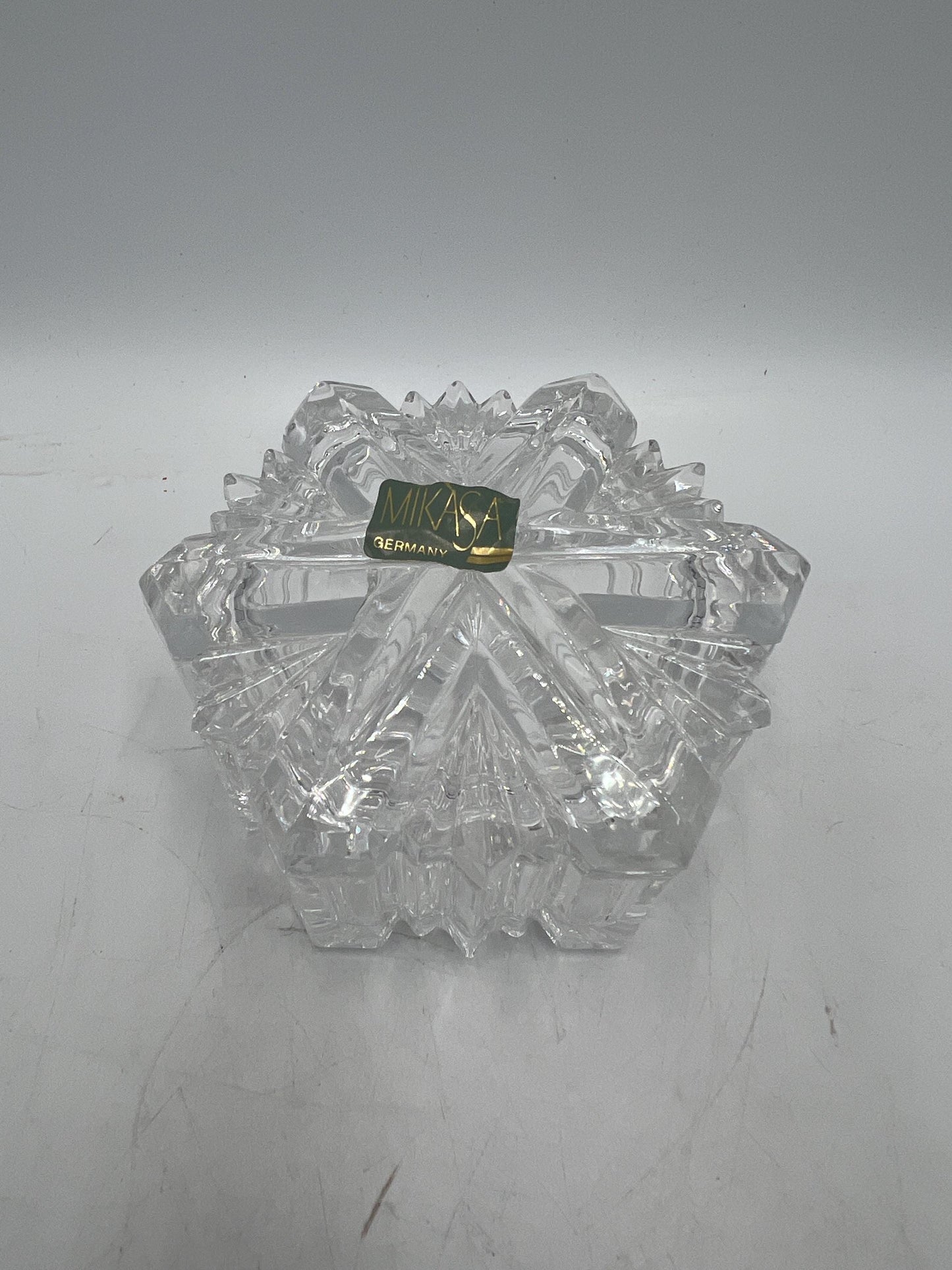 Art Glass - Mikasa Dish - Jonal Hershey Kiss - Holiday Teleflora Dish - Snowflake - Zinnia Petal - Cube