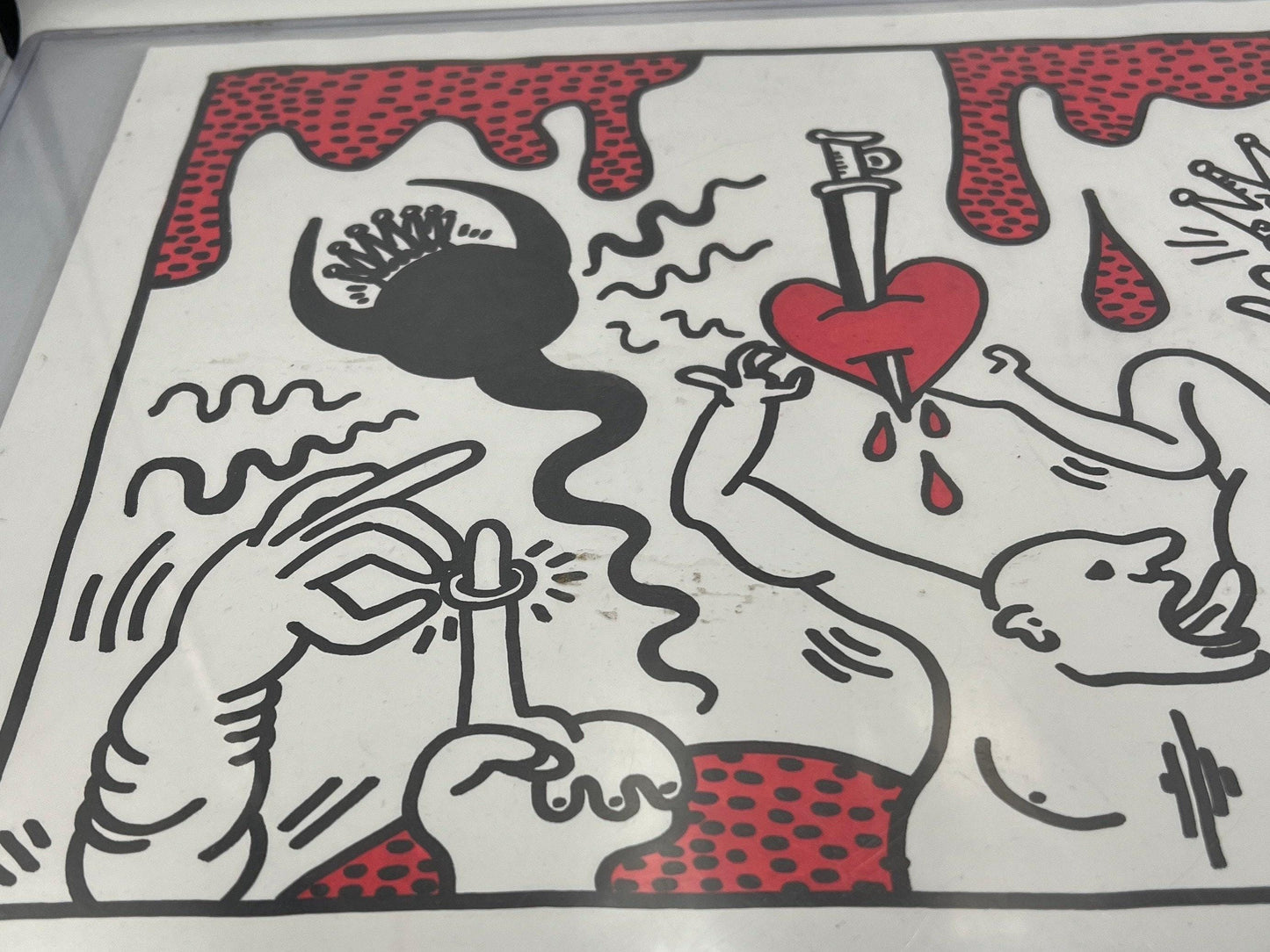 Untitled 1988 Ink Marker on Paper Keith Haring - Not authenticated (Read description)