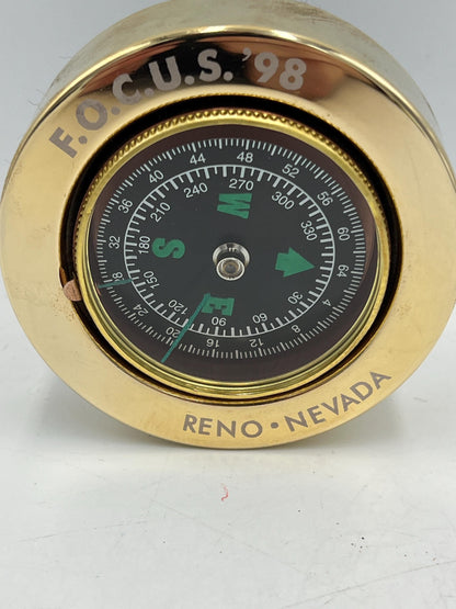 Compass Brass Paperweight