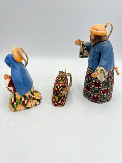 Nativity Set: Jim Shore Heartwood Creek - Folk Art Style