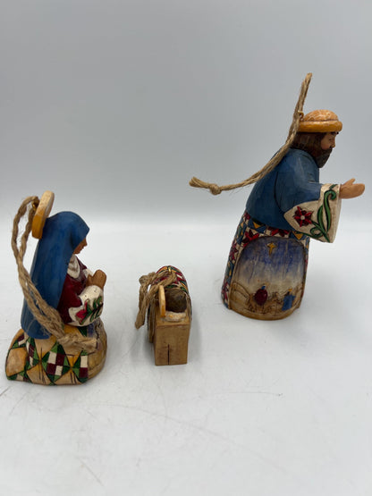 Nativity Set: Jim Shore Heartwood Creek - Folk Art Style