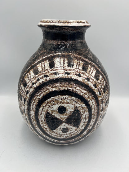 Mid Century Modern Aldo Londi Bitossi Pottery Morocco Vase for Rosenthal Netter