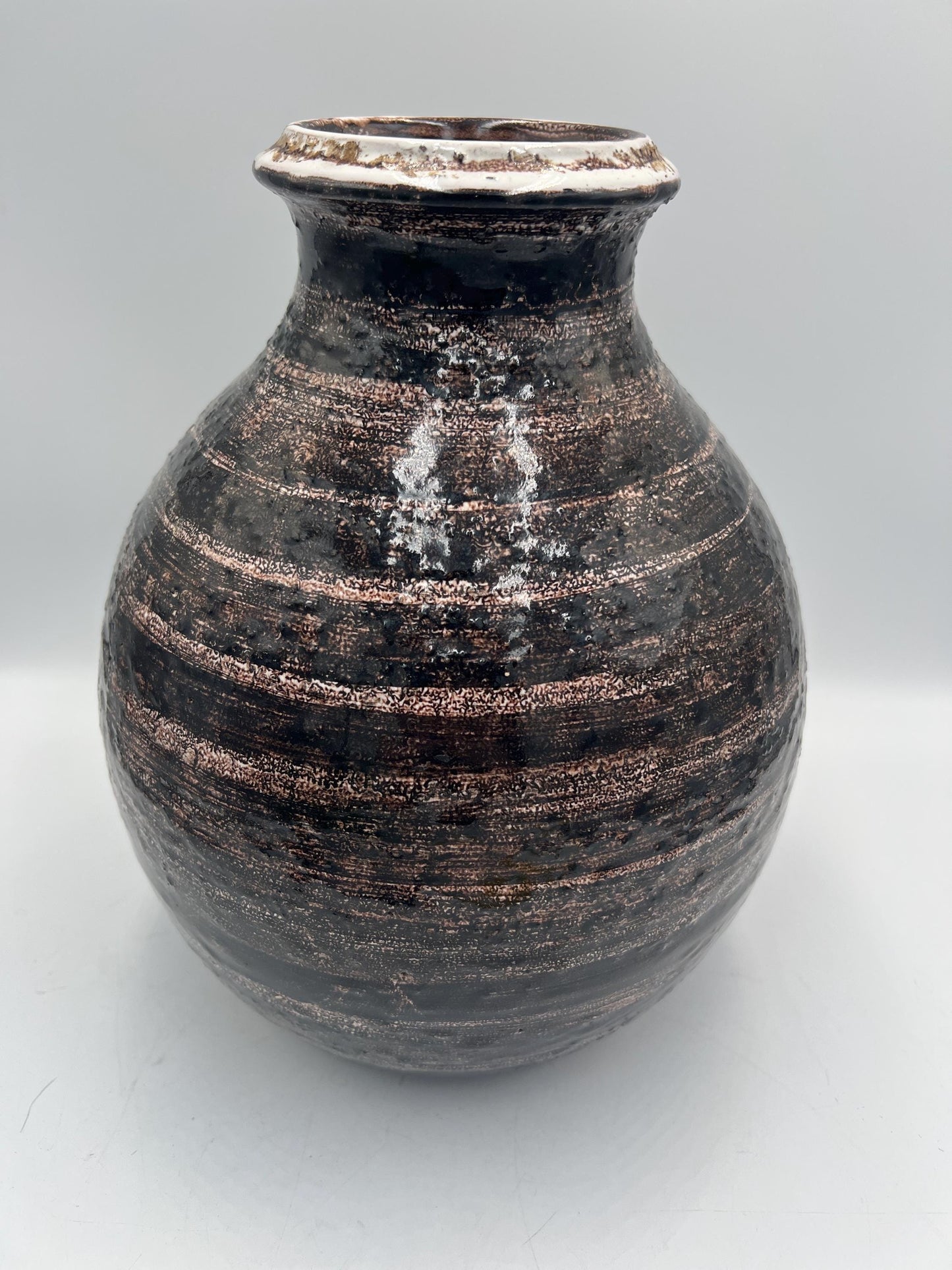Mid Century Modern Aldo Londi Bitossi Pottery Morocco Vase for Rosenthal Netter