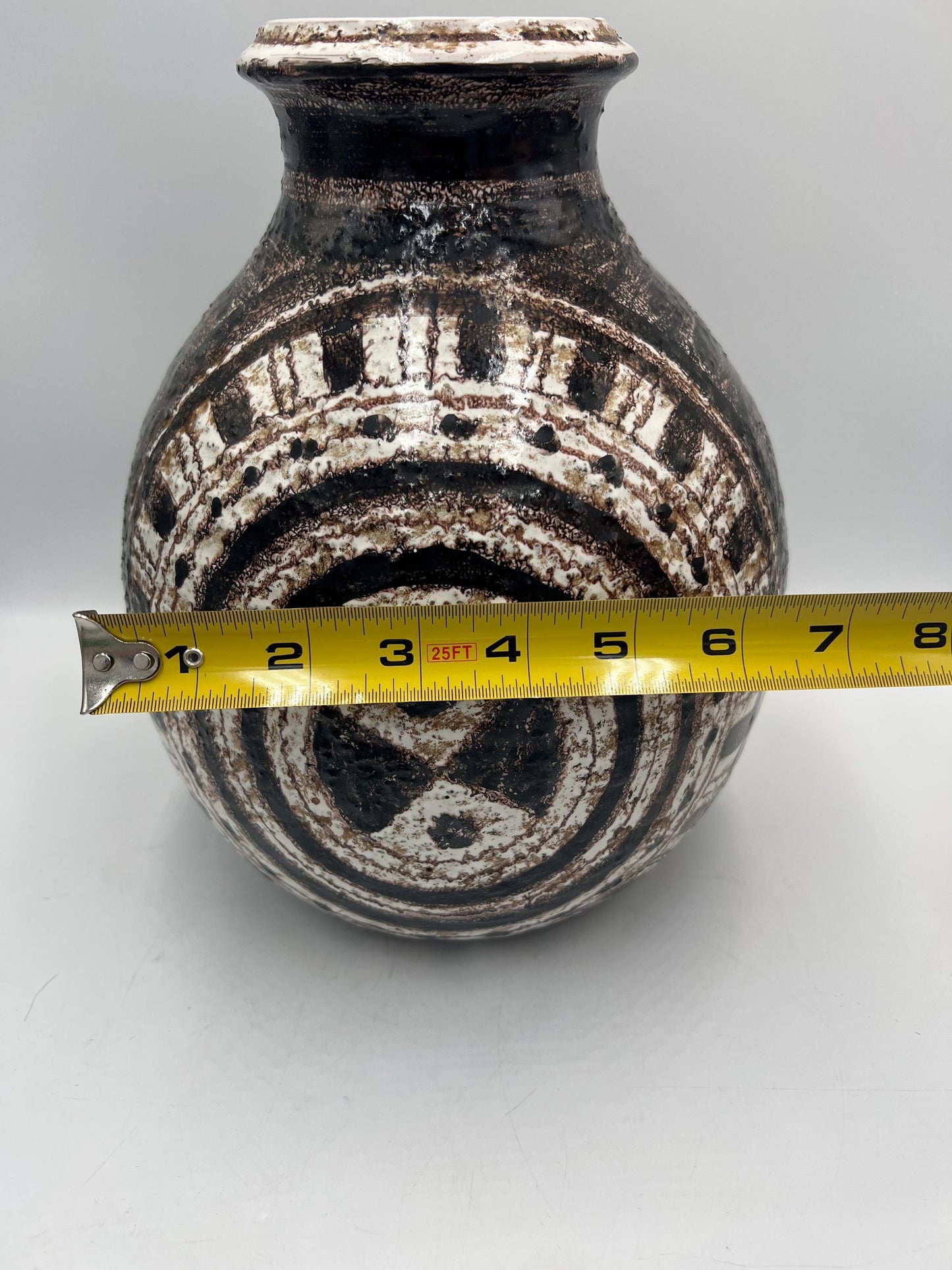 Mid Century Modern Aldo Londi Bitossi Pottery Morocco Vase for Rosenthal Netter