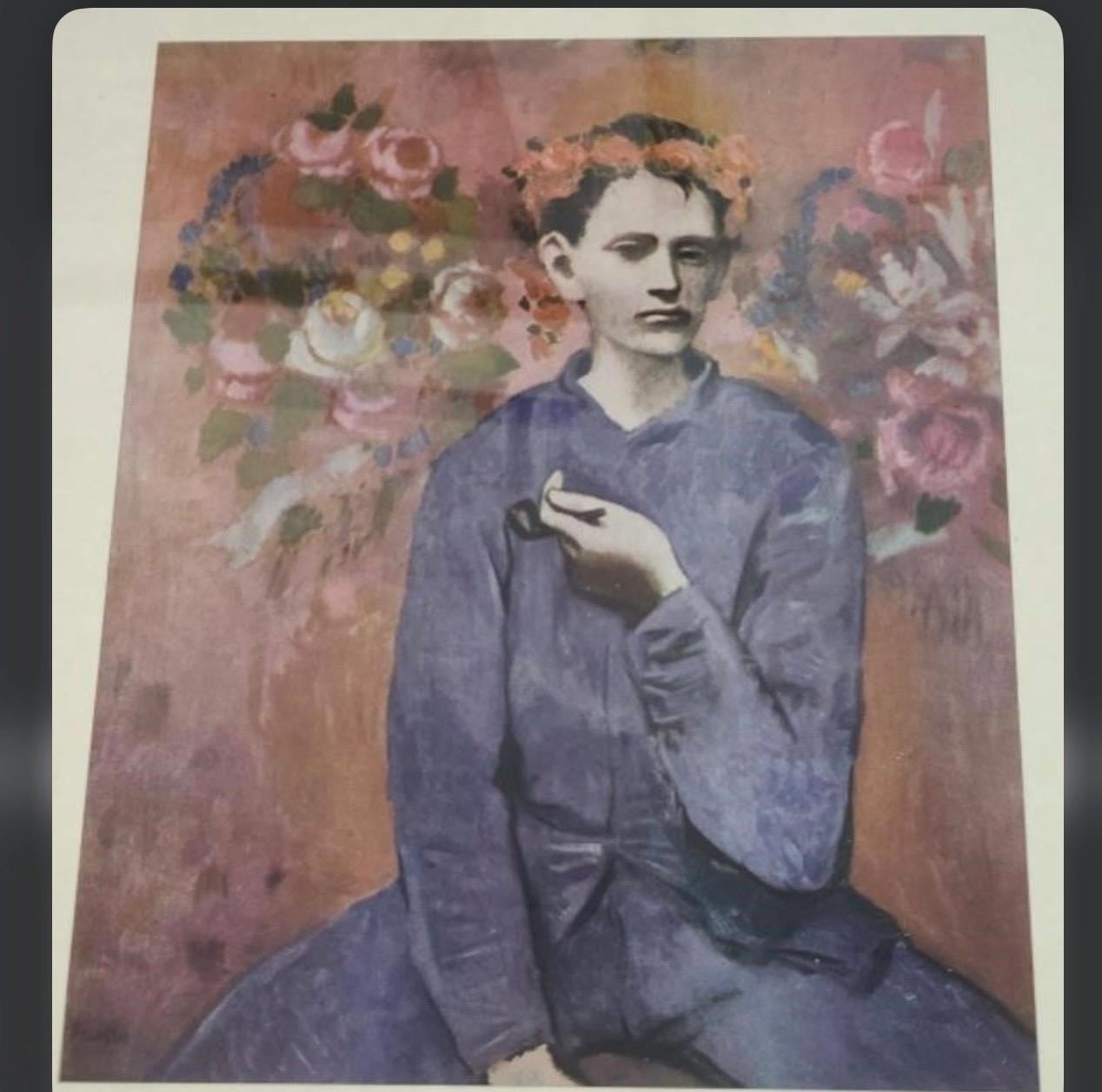 Picasso Garcon a la Pipe Print, Rose Period (Framed Wall Art)