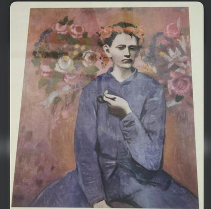 Picasso Garcon a la Pipe Print, Rose Period (Framed Wall Art)