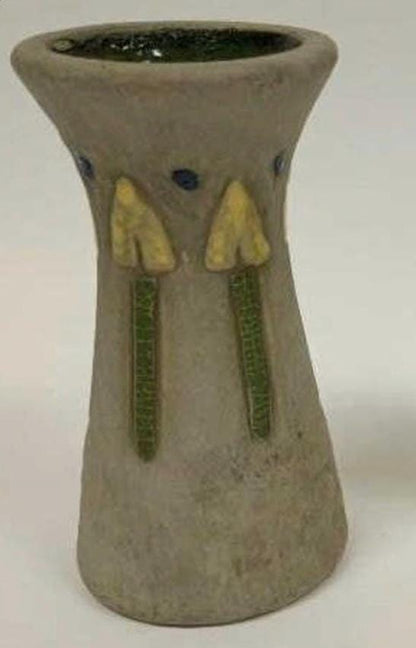 6" Roseville Mostique 1916 Arts & Crafts Vases 164-6